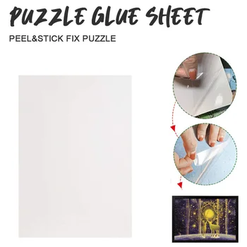 

4/10/20pcs Backing Protective Film For Framing Large Jigsaw Glue Sheet Clear Self Adhesive Clear Puzzle Glue Sheets 42x29.7 cm