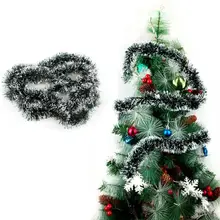 Рождественское украшение дома Топы зеленая лента гирлянда Рождественская елка украшения Свадебная вечеринка украшения реквизит