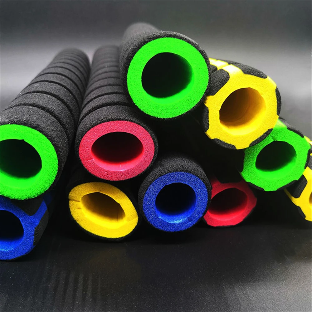 22cm Long Bicycle Grips 1 Pair Bike Racing  Motorcycle Handle Bar Foam Sponge Grip Cover Non-slip Soft Handlebar