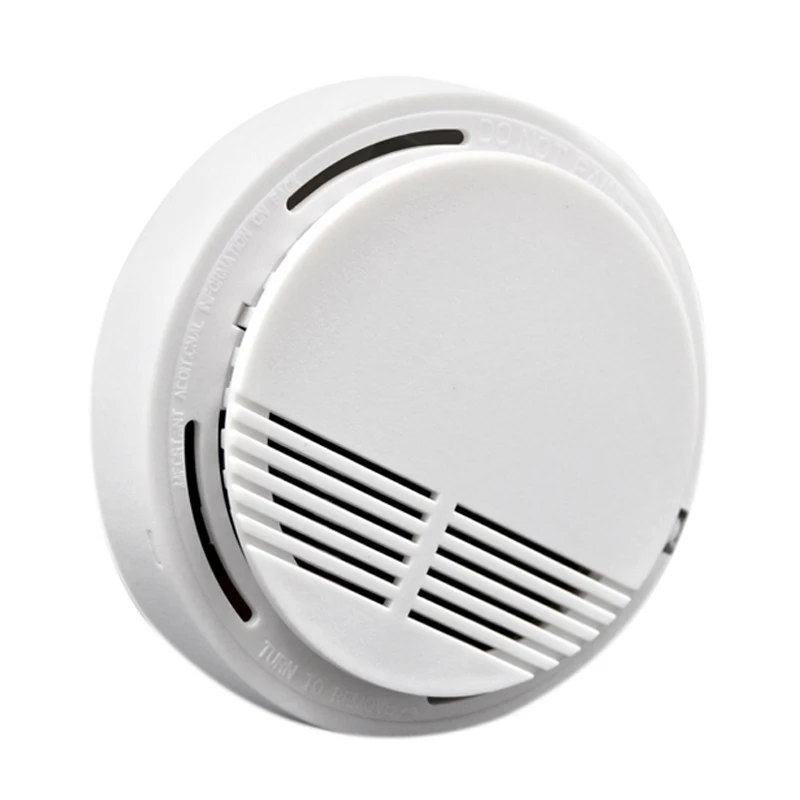 

9V/168 433Mhz Wireless Smoke Detector for Wifi / Pstn / Gsm Home Security System White Plastic