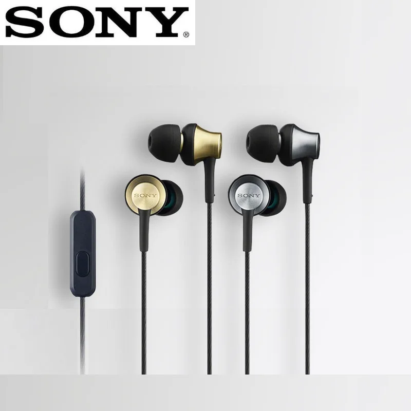 Оригинальные наушники SONY EX650AP, металлические наушники-вкладыши с микрофоном для XPERIA 1 10 Plus XZ1 XZ2 XZ3 Premium X XA1 XA2 XZ