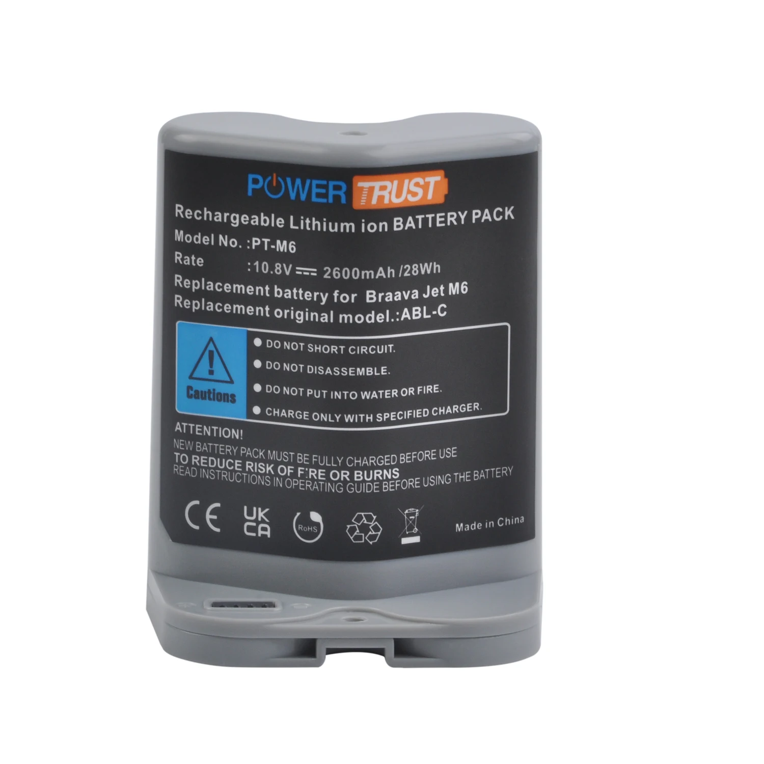 Powertrust 2600mah 10.8v Rechargeable Battery For Irobot Braava Jet M6