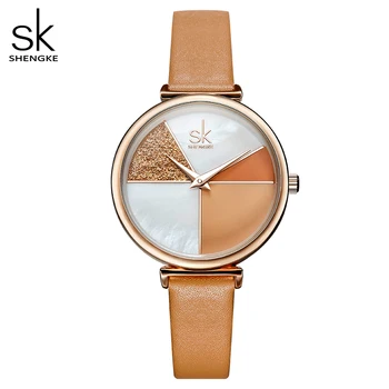

NO.2 Watch Women Shell Dial leather Ladies Watch Japanese Quartz Movement Ultra Slim Buckle Strap Reloj Mujer Montre Femme