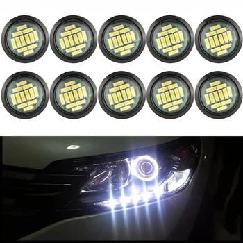 

Car Eagle Eye Light 12LED Super Bright Lens High Power Eagle Eye Daytime Running Light with Steering auto Modified Light