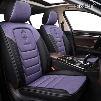 

kokololee leather car seat cover For lada 2114 granta xray vesta sw cross kalina kalina accessories covers for vehicle seats