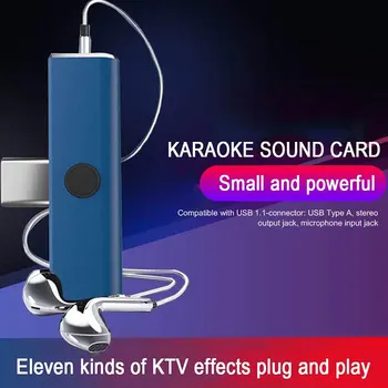 

Mini Phone USB External Sound Card Outdoor Live Broadcast Stereo Mobile Microphone Audio Adapter H-best