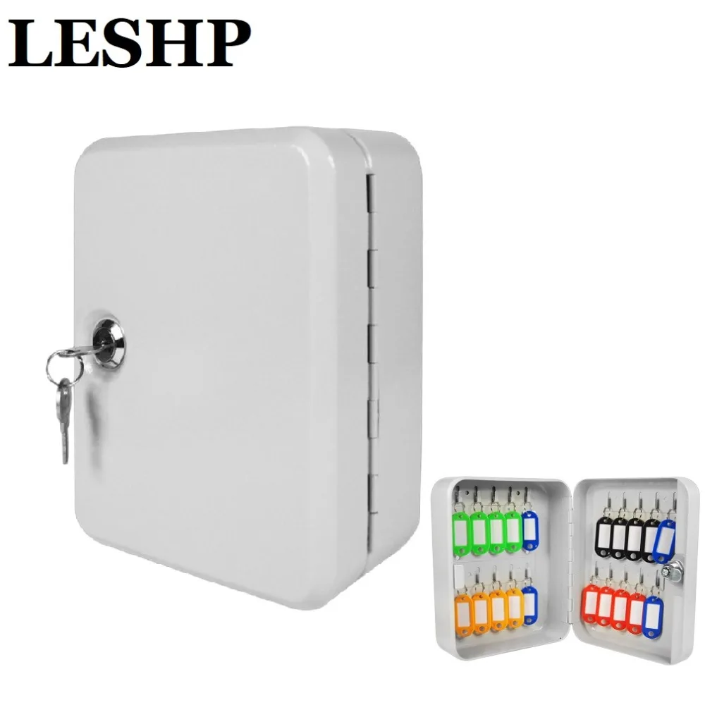 High Endurance 20 Tags Wall Mounted Lockable Security Metal Key Cabinet Box Safe Storage For Property Management Company Office
