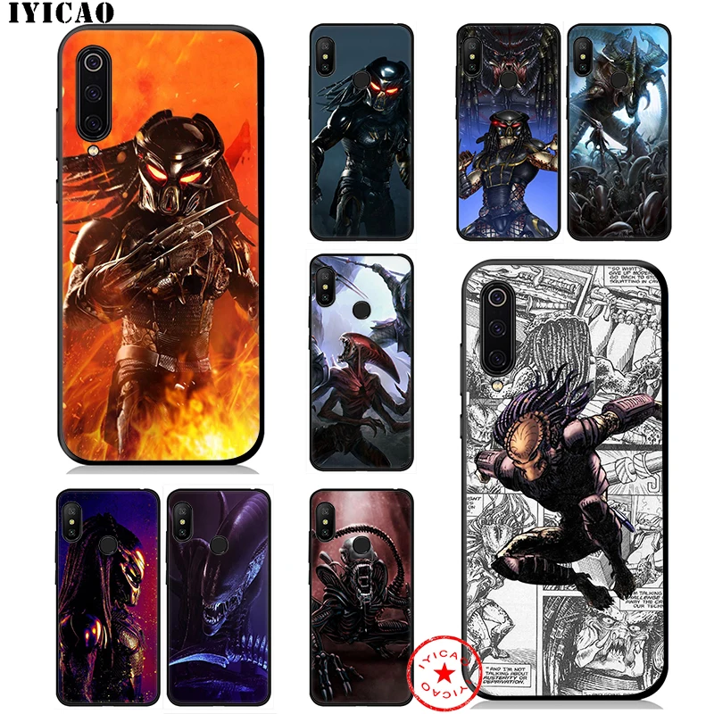 Мягкий чехол IYICAO Alien Vs Predator для Xiaomi Mi 10 A3 A2 Lite A1 CC9 CC9E 9T 9 8 6 SE Pro F1 Max 3 5X 6X MiA1 MiA2 |