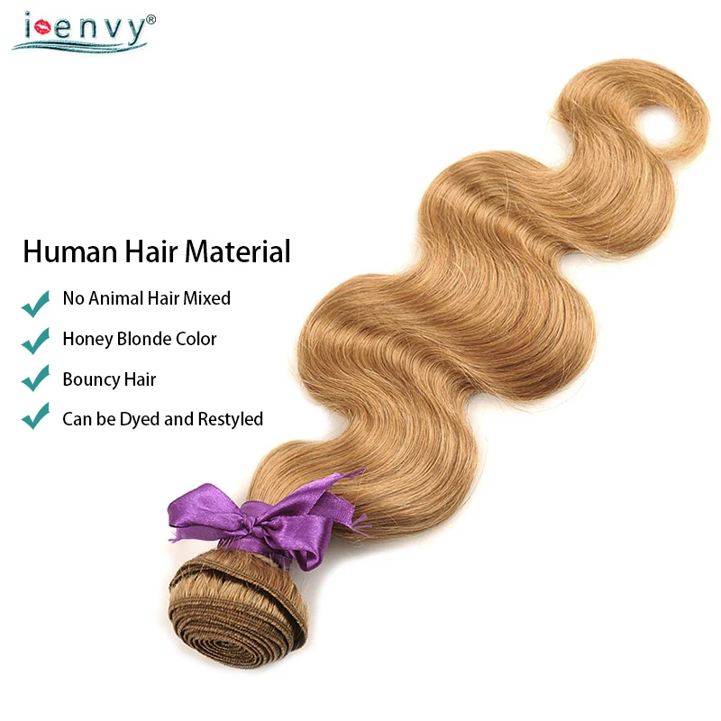 I Envy Blonde Body Wave Bundles Brazilian Hair Weave Bundles #27 Colored 1 3 4 Bundles Deals Non-Remy Honey Blonde Human Hair I Envy Blonde Body Wave Bundles Brazilian Hair Weave Bundles #27 Colored 1 3 4 Bundles Deals Non-Remy Honey Blonde Human Hair