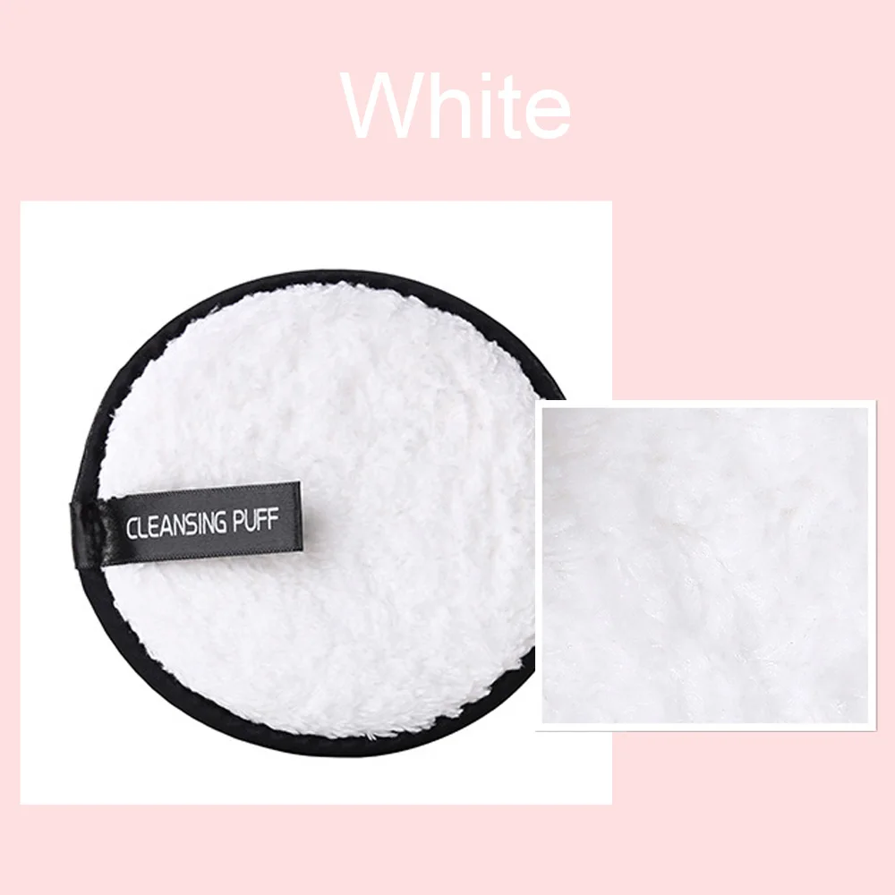 White 1/5/10 шт. уход за кожей лица Уход за кожей мягкой микрофибры чистящее средство для снятия макияжа с Полотенца многоразовые очищающий Хлопок Ткань колодки слойка плюша Красота инструменты - Цвет: White