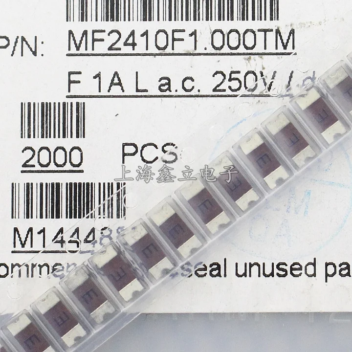 10 Stuks MF2410F1.000TM Smd Ac Zekering 2410 1A 250V Aem Led ...