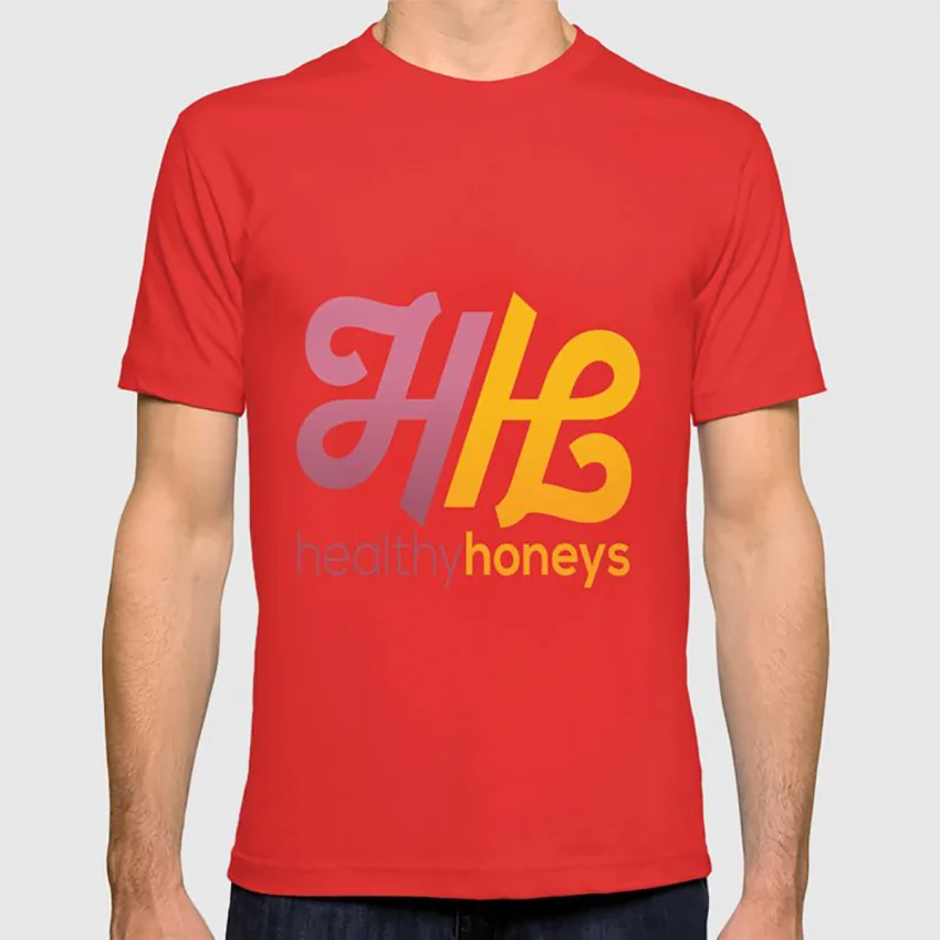Здоровый логотип Honeys! Футболка