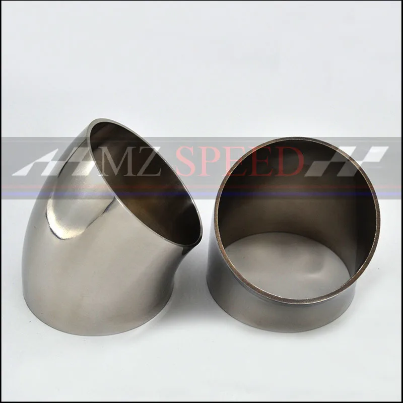 89mm 102mm 108mm 114mm OD Sanitary Butt Weld 45 Degree Elbow Bend Pipe 304 stainless steel car exhaust pipe muffler welded pipe
