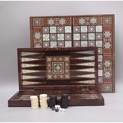 Il Set Di Giochi Da Tavolo Premium Inglese Da 19 ''Magic Star Backgammon