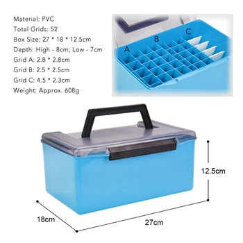 Fishing Tackle Box PVC High Quality Fishing Box Gear Accessories Storage Box Case Fishing Tackle Box Accessories 2