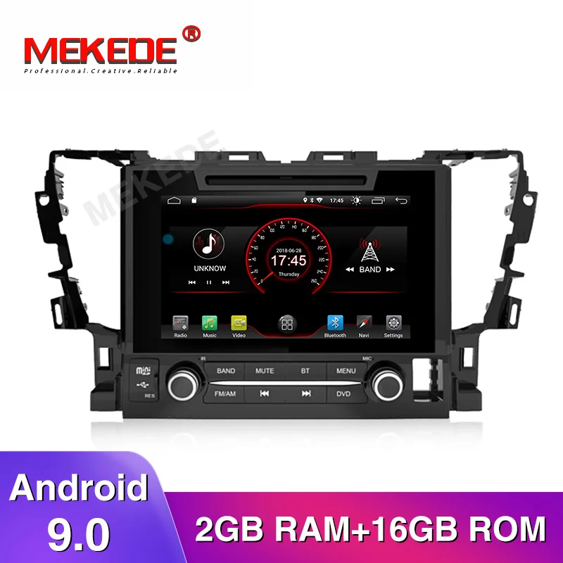 MEKEDE Android 9,0 автомобильный DVD gps навигатор мультимедийный плеер для Toyota Alphard Радио Стерео головное устройство wifi BT