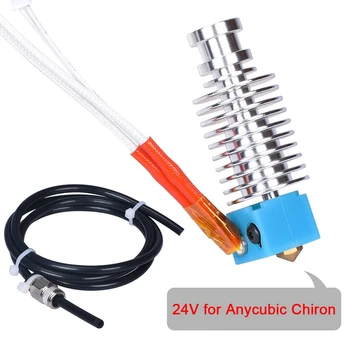 

I3 Chiron Hotend V5 Hotend Kit 3D Printer Parts Bowden Extruder V5 Silicone Sock 24V for Anycubic I3 Chiron