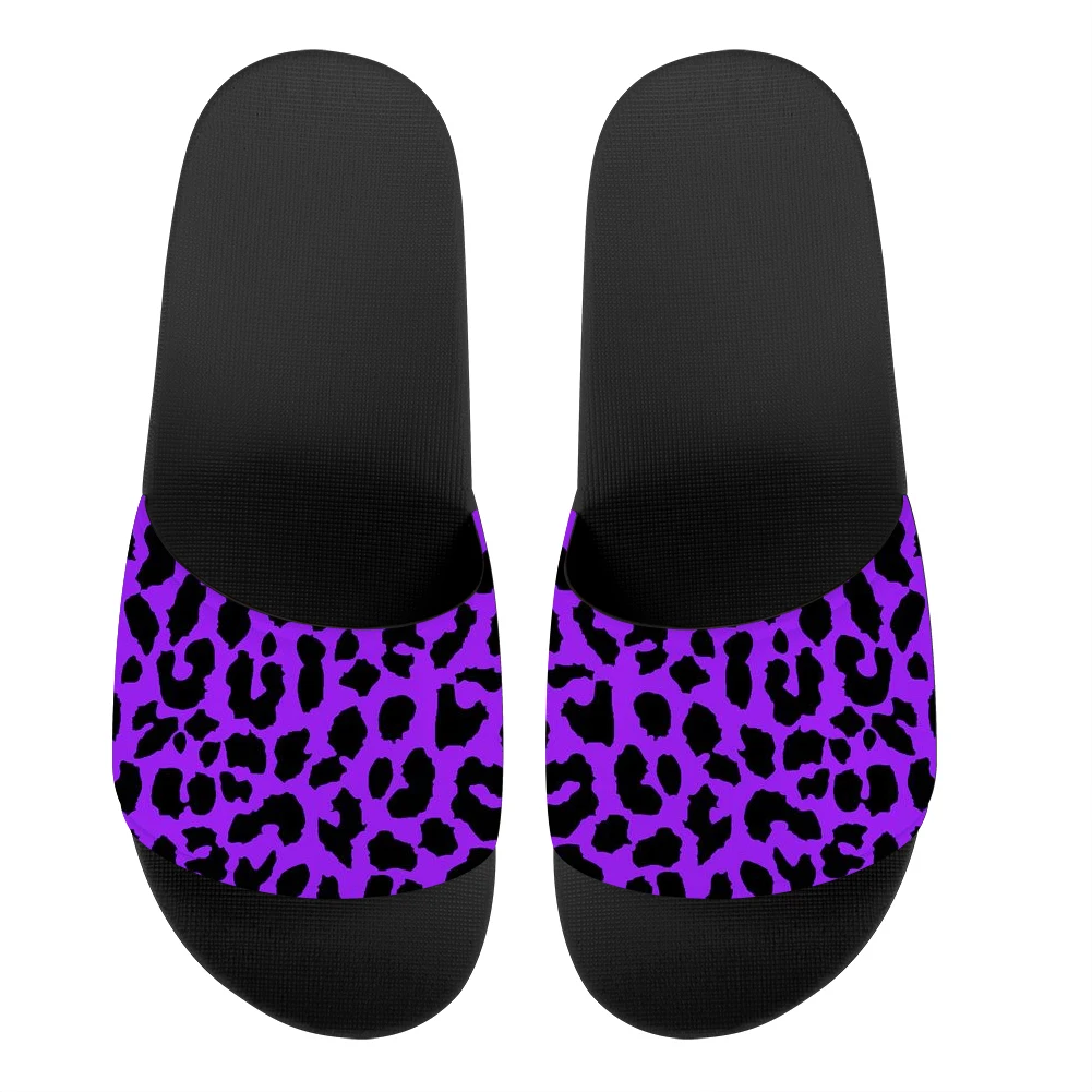 

2022 New Slippers Women Shoes Big Size46 Fashion Summer Leopard Print Home Mens Flip Flops Beach Female Sandals zapatillas mujer