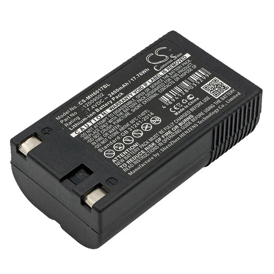 2400 mAh/17.76Wh CS-MH6017BL 6017 Handiprint 6032 Pathfinder 6039 PDA сканер штрих-кода перезаряжаемый аккумулятор замена