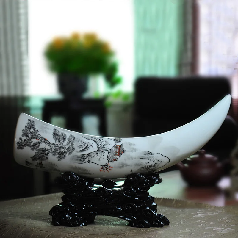 Античный Фарфор Jingdezhen расписанный вручную керамический орнамент цвета слоновой