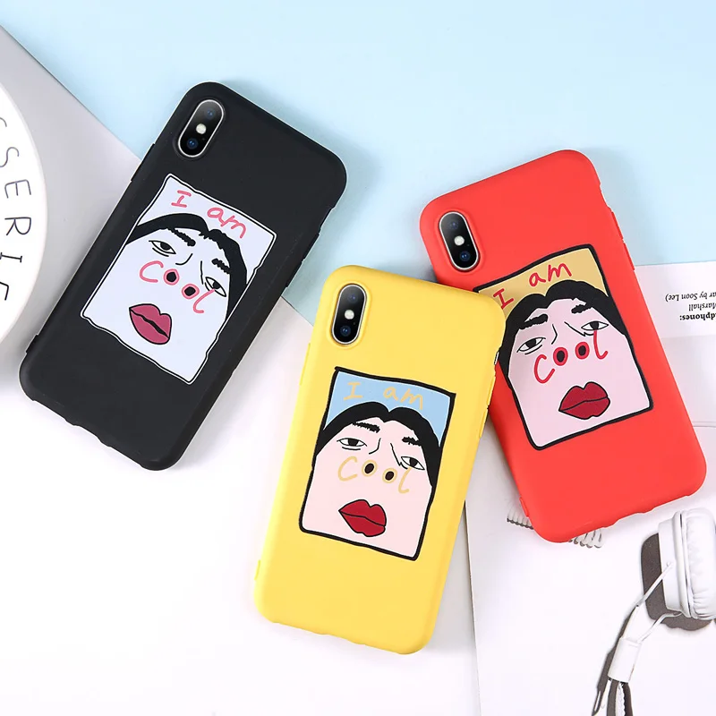 Чехол Ottwn для iPhone 7, забавный мультяшный персонаж для iPhone 11 Pro X XR XS Max 8 6 6s Plus 5S SE, классный мягкий чехол для телефона, чехол из ТПУ