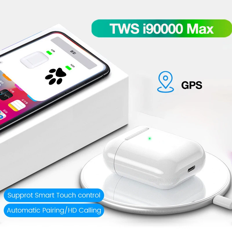 

TWS i90000 Max Bluetooth Headsets Air2 Wireless Earbuds Earphone Not Noise Cancelling Mic For Redmi iPhone GPS in Ear Earphone