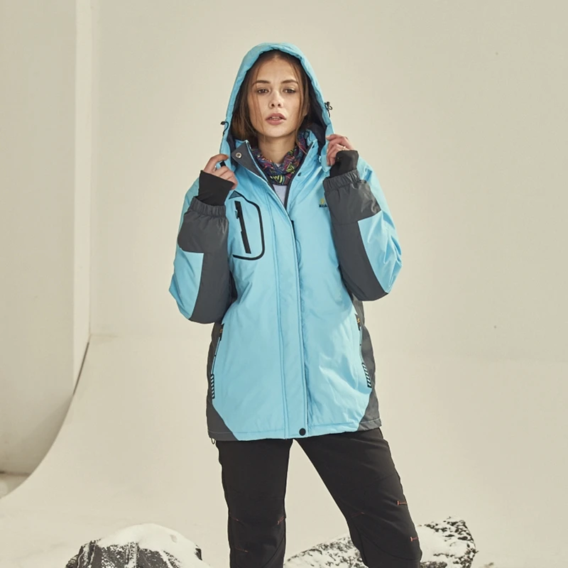 Wantdo Winter Warm Ski Jacket Women Waterproof Medium-long Thicken Outwear  Hooded Color Block Padded Coat Slim Parkas Overcoat - купить по выгодной  цене | AliExpress