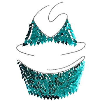 

Fashion Accessories Tassel Multi-Layer Sequined Waist Chain Sexy Necklace Body Clothing Chain