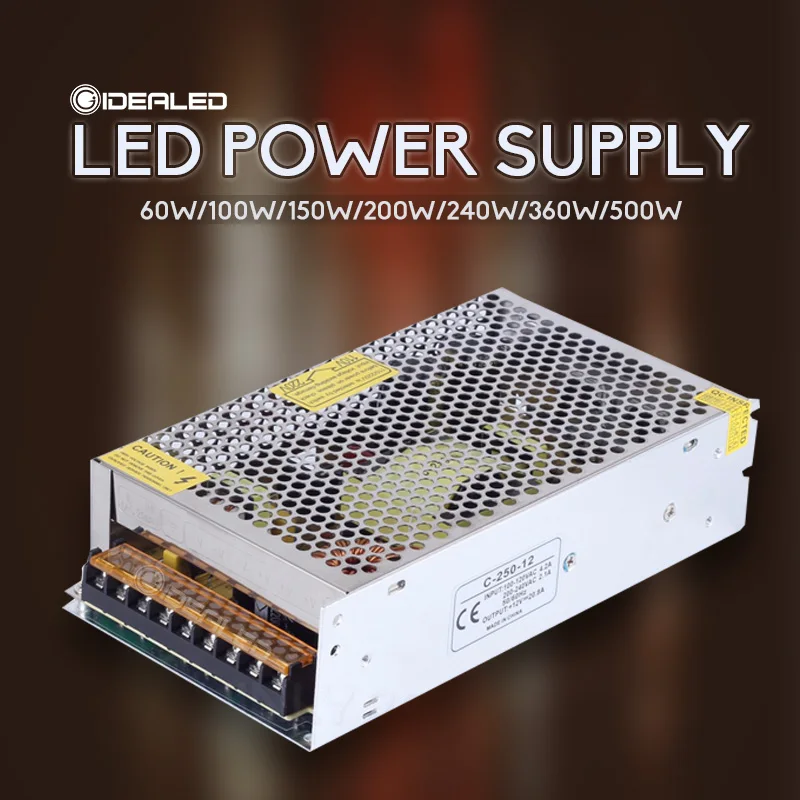 LED Power Supply Driver DC12V DC5V 60W/150W/200W/300W/500W LED Lights Transformer For Led Strips Signboard Advertisement Driver tas5630 2 1 class d 300w 150w 2 hifi high power household audio amplifier board diy