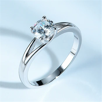 

925 Sterling Silver Ring Cubic Zircon White Color Women Wedding, Party Jewelry Fashion Fine Jewelry Ring