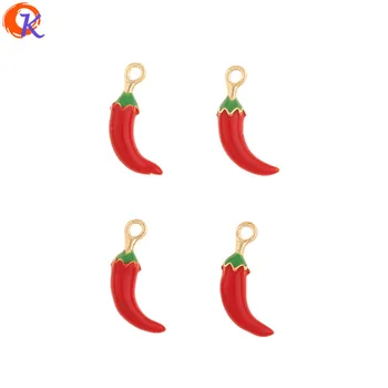 

Cordial Design 100Pcs 9*17MM Jewelry Accessories/Earrings Charms/Red Chili Shape/Hand Made/Earring Findings/DIY Making/Pendant