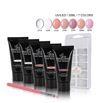 

30ml acrylgel Set acryl gel Kit Hard Jelly Camouflage Gel Soak Off Finger Extension Slip Solution Crystal Glass Acrylgel