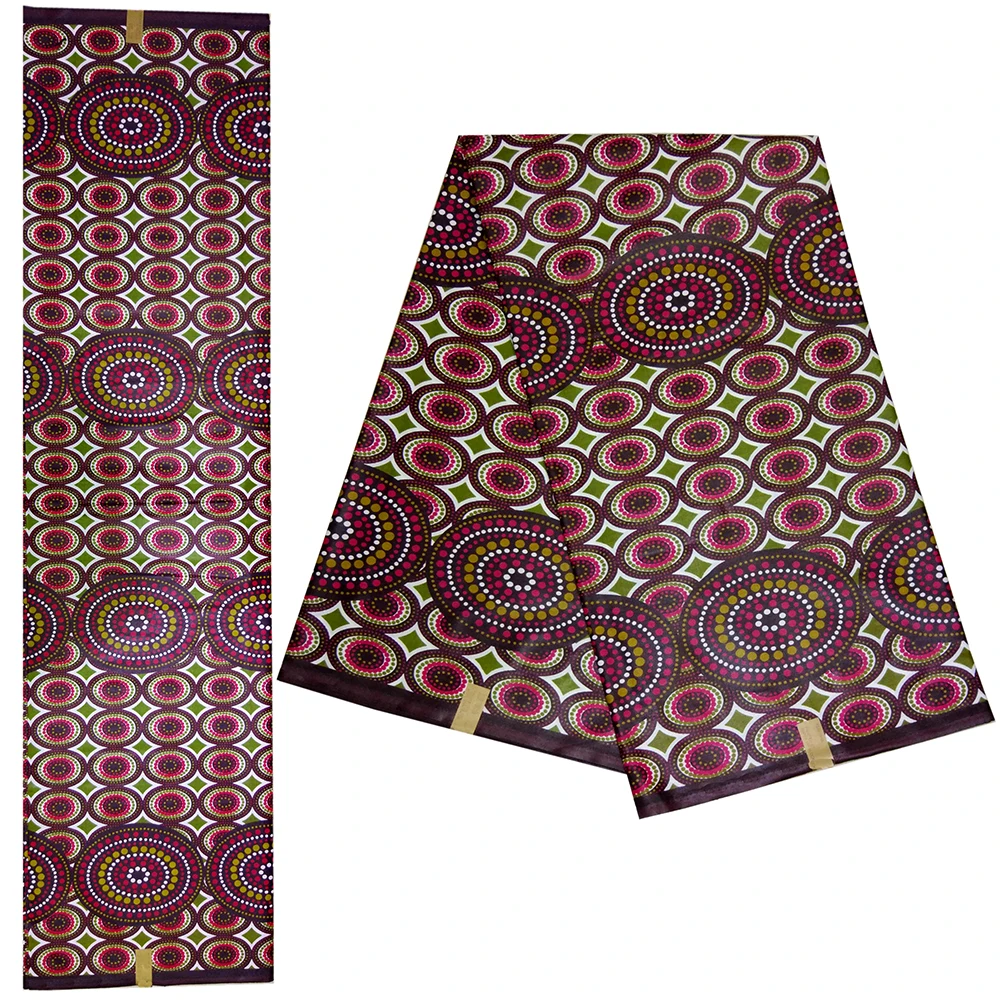 High Quality African Ankara Veritable Real Dutch Wax Pattern Print Fabric African Batik Fabric Sewing Material 6 Yards\Lot