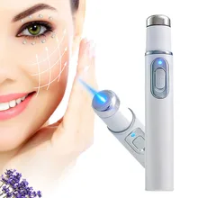 Синий светильник, портативный массажный уход за кожей лица, инструменты для ухода за акне, лазерная ручка, машина, прочный терапевтический крем для удаления шрамов, удаление морщин, KD-7910