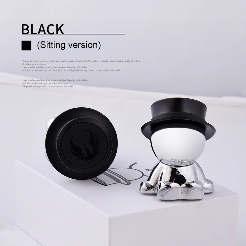 Sitting Black Автомобильный нескользящий держатель для телефона приборная панель силиконовый чехол для телефона Mini Cooper S R50 R52 R53 R55 R56 R60 R61 F54 F55 F56 F60 аксессуары - Название цвета: Sitting Black
