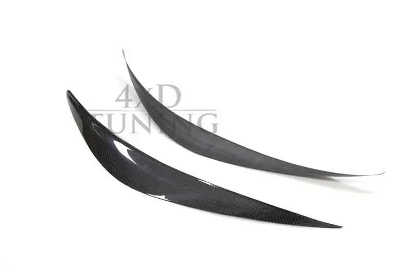 Fit For Infiniti Q50 Q50S Real Carbon Fiber Car Eye Lid Eyebrows Cover Trim