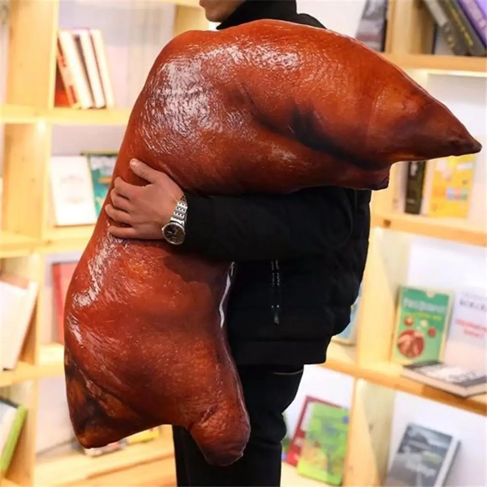Забавная подушка для ног свиньи, плюшевые куклы, подушка для ног свиньи, подушка для моделирования, подушка для копыта свиньи 22 см