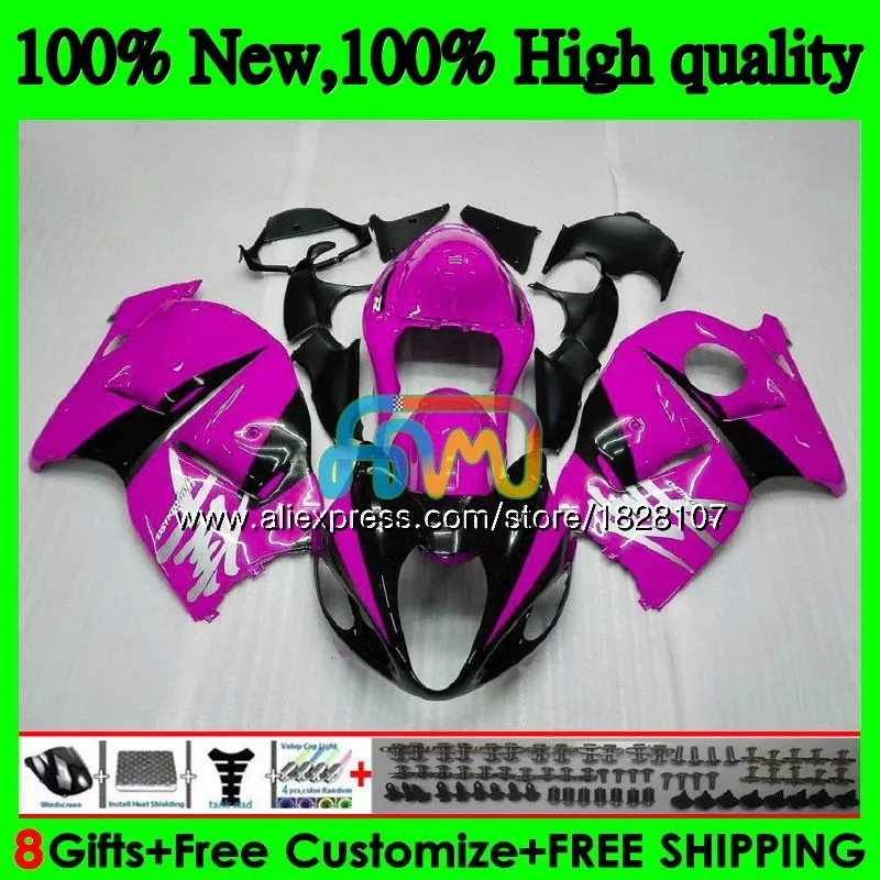 No. 1 Hayabusa для SUZUKI GSX-R1300 GSXR 1300 1996 1997 1998 1999 2000 2001 розовый черный 48BS. 151 GSXR1300 96 97 98 99 00 01 обтекатели - Цвет: No. 1