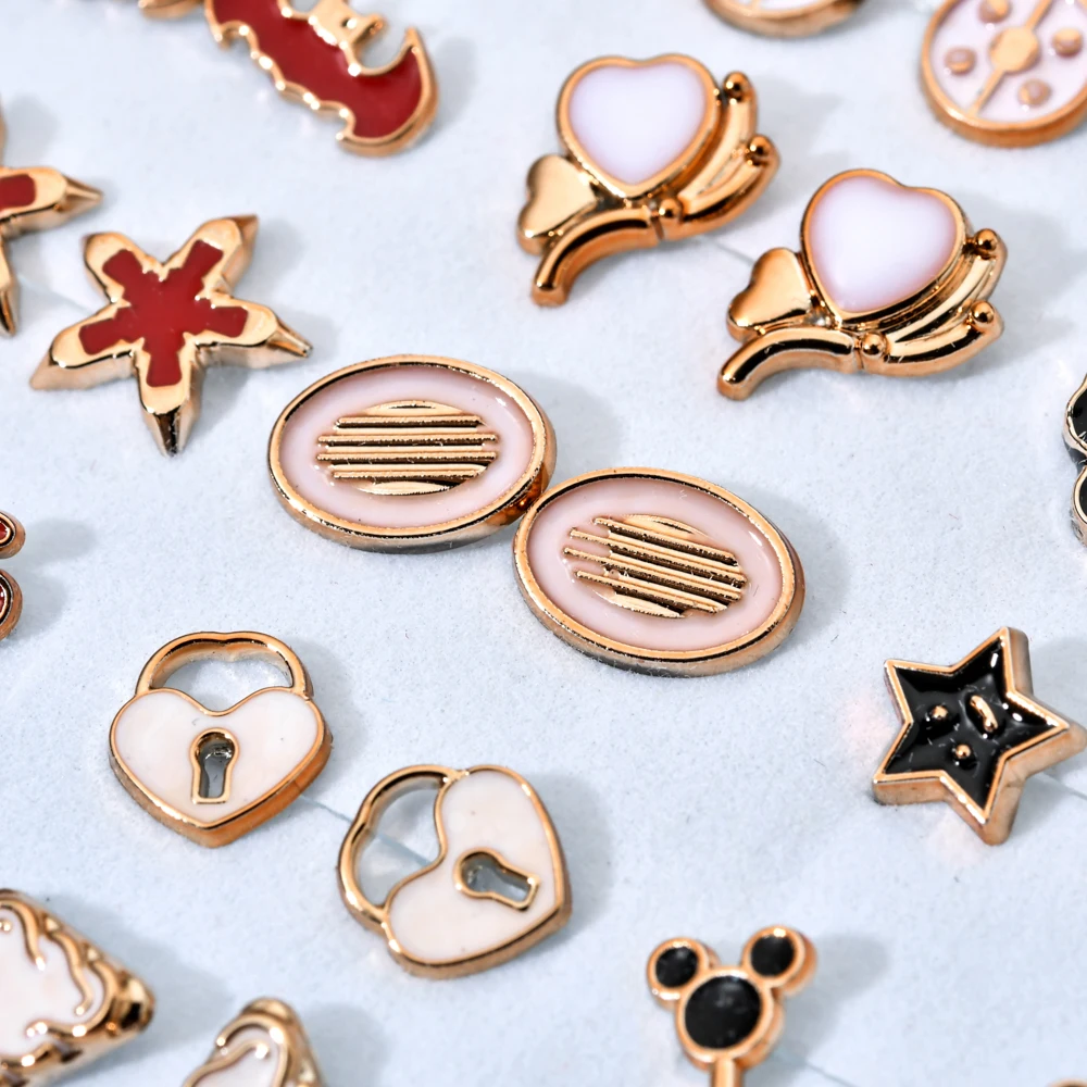 18 парт/лот милые серьги гвоздики в форме сердца и животных искусственные