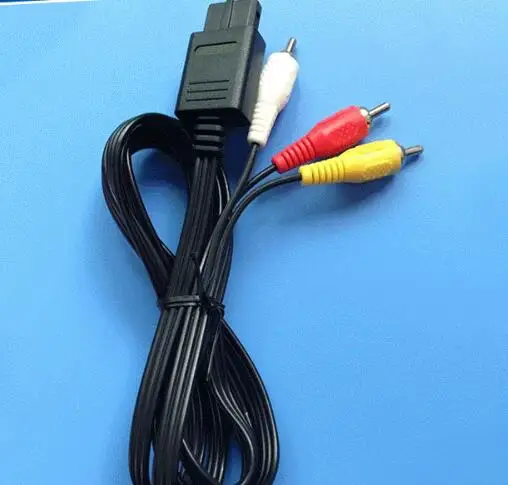 1,8 M 6FT AV tv RCA видео шнур, кабель для SNES кубик для игры для NAND N64/64 игровой av-кабель для S FC