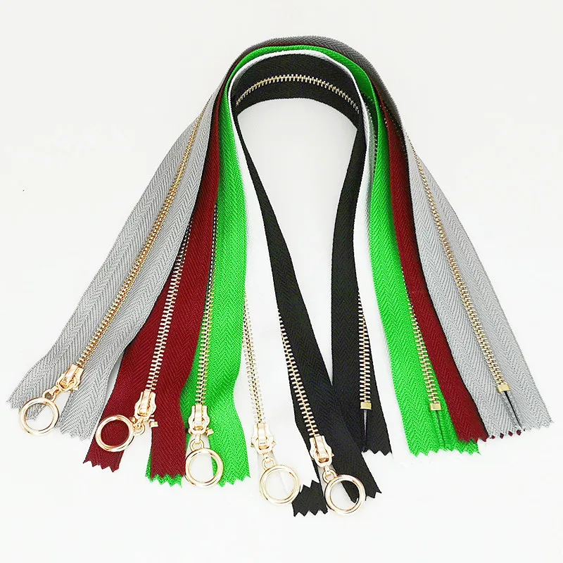 pk ハンドメイドパーツ 2/5pcs 15/20/30/40cm 3# Metal Zipper Close-End Color Zippers