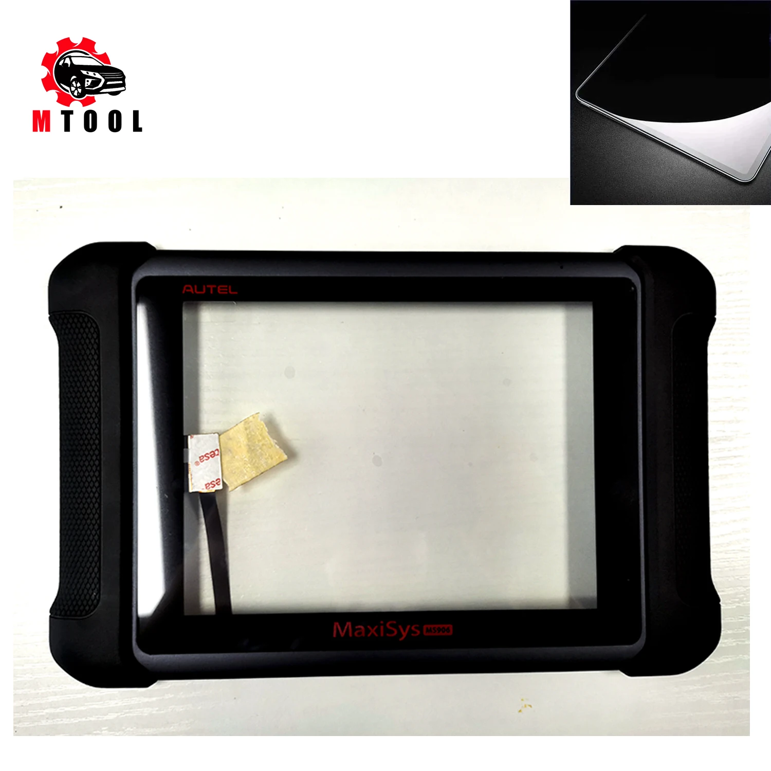 

AUTEL MS906 MS906BT Frame Touch Screen Panel Glass Sensor Repair with Front Cover + Screen Protector Tempered Glass Film