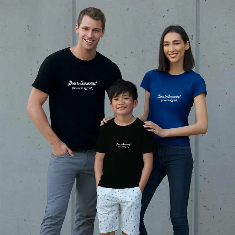 

personalized Born To Geocaching Forced To Work t-shirt s-78xl Famous band t shirts Unisex men tee t shirts