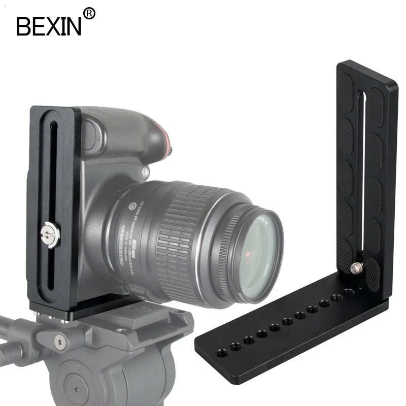 Bexin универсальная удлиненная l-образная Вертикальная съемка быстросъемная l-образная пластина с креплением 1/4 винт для Nikon conan sony DSLR камеры