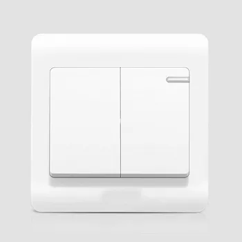 

Switch socket panel switch wall two open halfway fluorescent More control / Double control / Single control