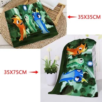 

New Cartoon Slugterra Towels Size 35x35cm 35x75cm Square rectangle Towels Printing Cotton Face Towel Fabric Custom logo