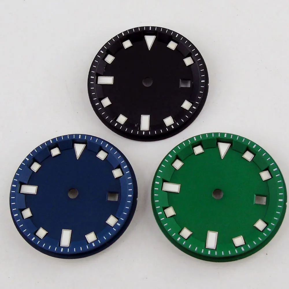 

BLIGER 32.5mm Watch Dial with Date Window Fit ETA 2836 MIYOTA Automatic Movement