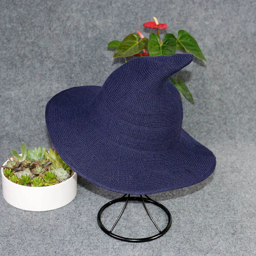 Модная женская трикотажная Складная Рыбацкая шляпа, остроконечная Кепка с покрывалом