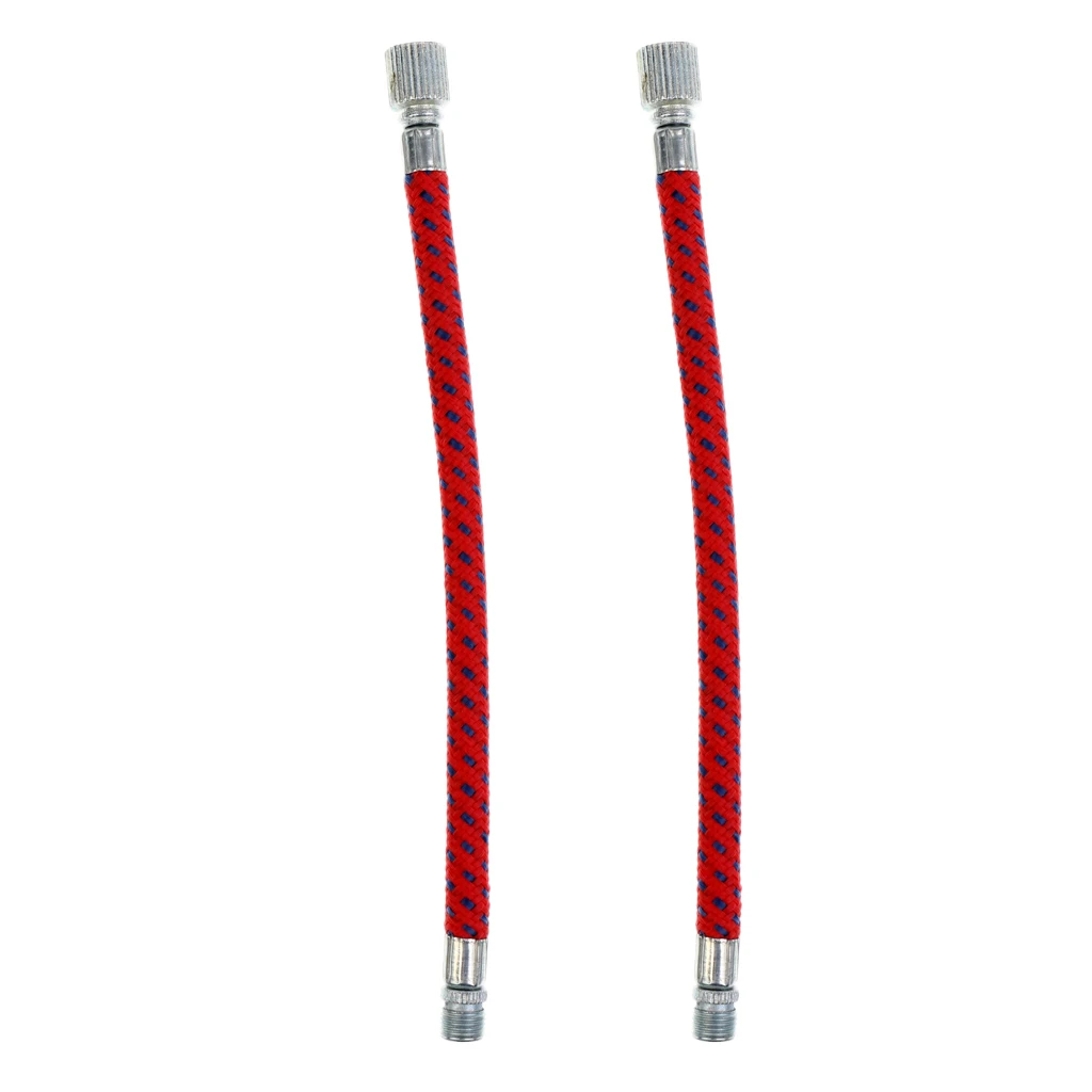 2Pcs 16cm Air Pump Inflator Extension Hose for Road Bike Bicycle MTB, Schrader Valve, High Pressure