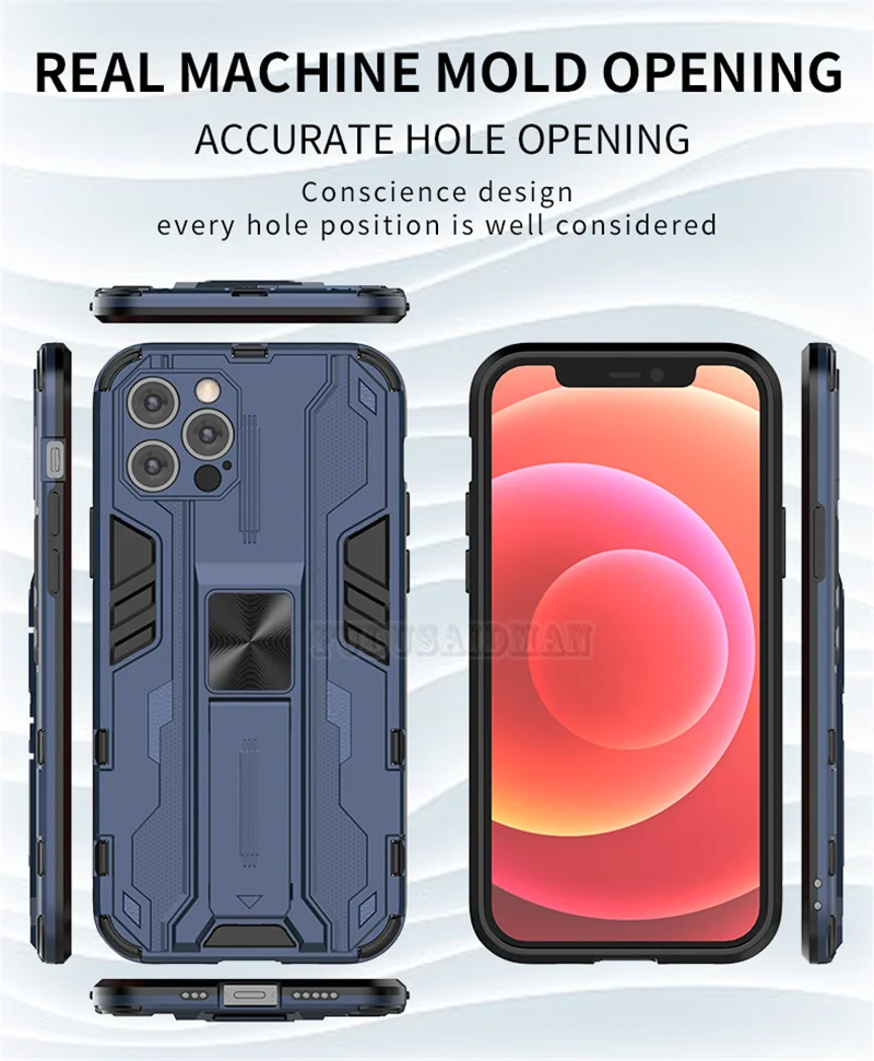 iphone xr clear case Armor Structure Shockproof Case For iPhone XR 12 Mini XS Xs Max X 8 7 Plus 11 12 13 Pro Max SE 2020 Holder Cover Magnetic Shell iphone 11 clear case